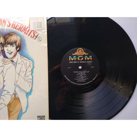 Both Sides Of Herman's Hermits Vinyl LP Record 1966 For Love Bus Stop Pop Rock - Picture 4 of 9